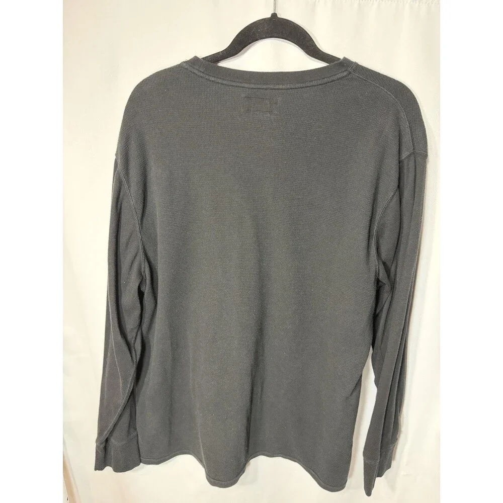 Polo Ralph Lauren Men's Waffle Knit Crew Neck Long Sleeve Shirt Size 2XL Black